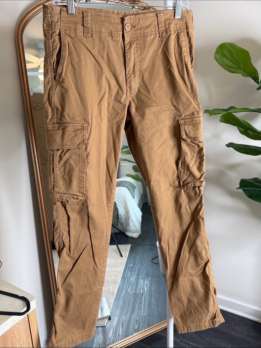Goodfellow & Co Tan Cargo Pants with Multiple Pockets